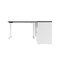 Bestar BESTAR Upstand 72W L-Shaped Electric Standing Desk in deep grey & white 175852-000032 - alternate 7